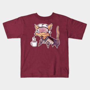 cats can have little a coffee Kids T-Shirt